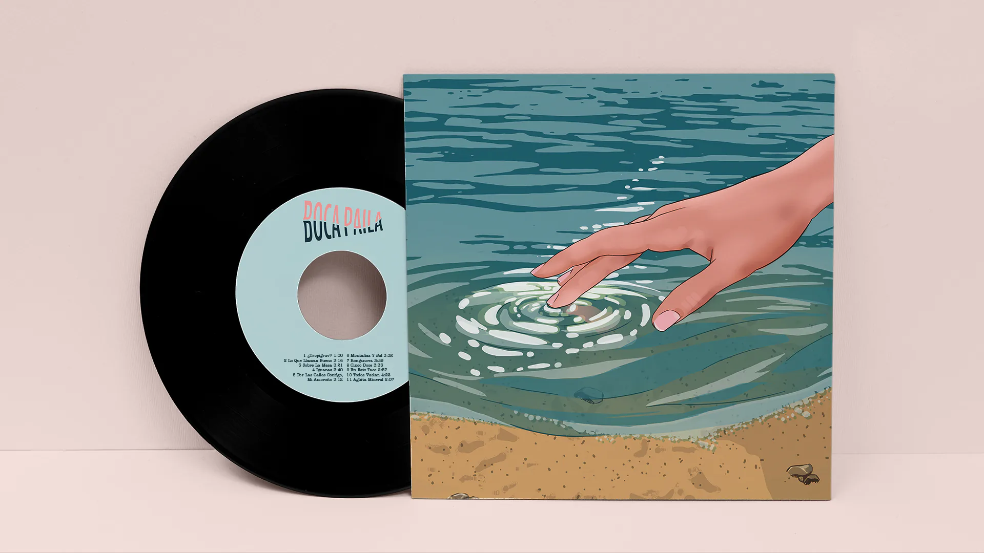Lo Que Llaman Bueno vinyl record and sleeve presentation