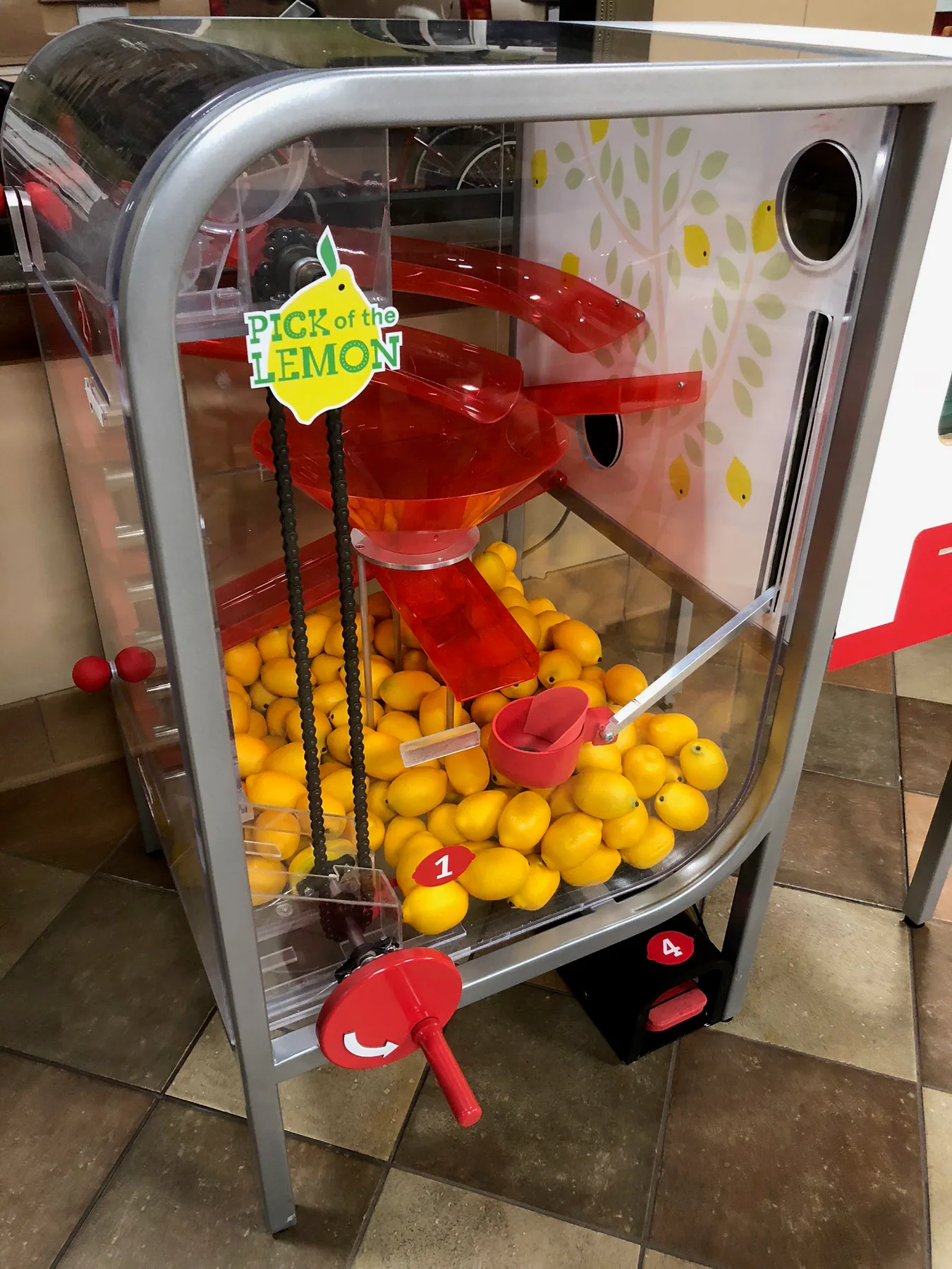 High-resolution site-visit photograph of the Lemon Squeezy lemon path and working mechanism