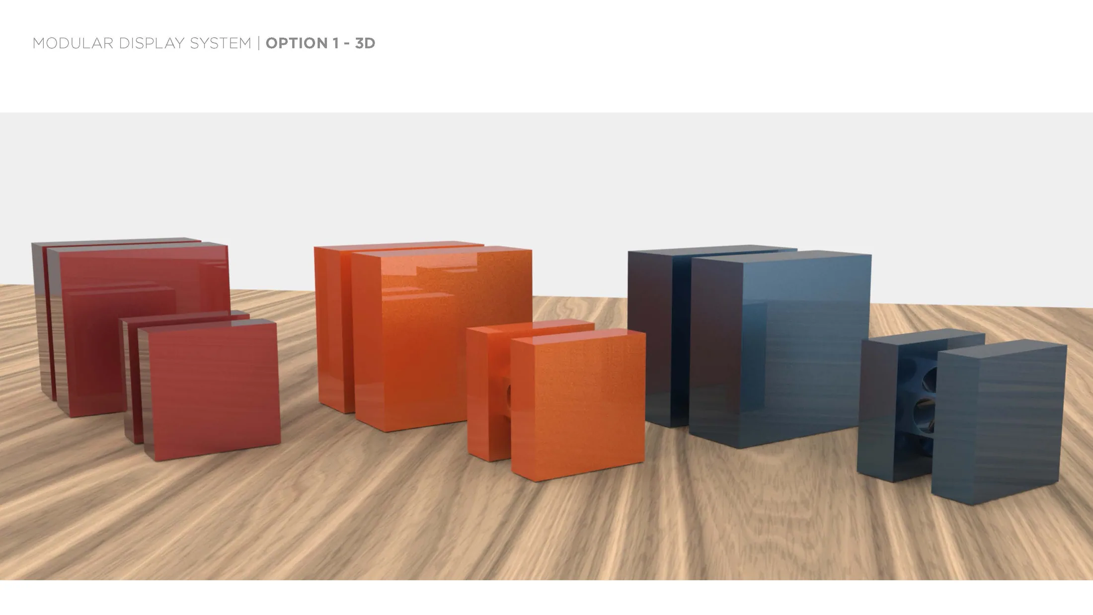 Variation in color and placement in the Structure VGS concept presentation